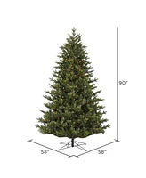 Vickerman Welch Fraser Fir Artificial Christmas Tree, Warm Dura-lit Led Lights