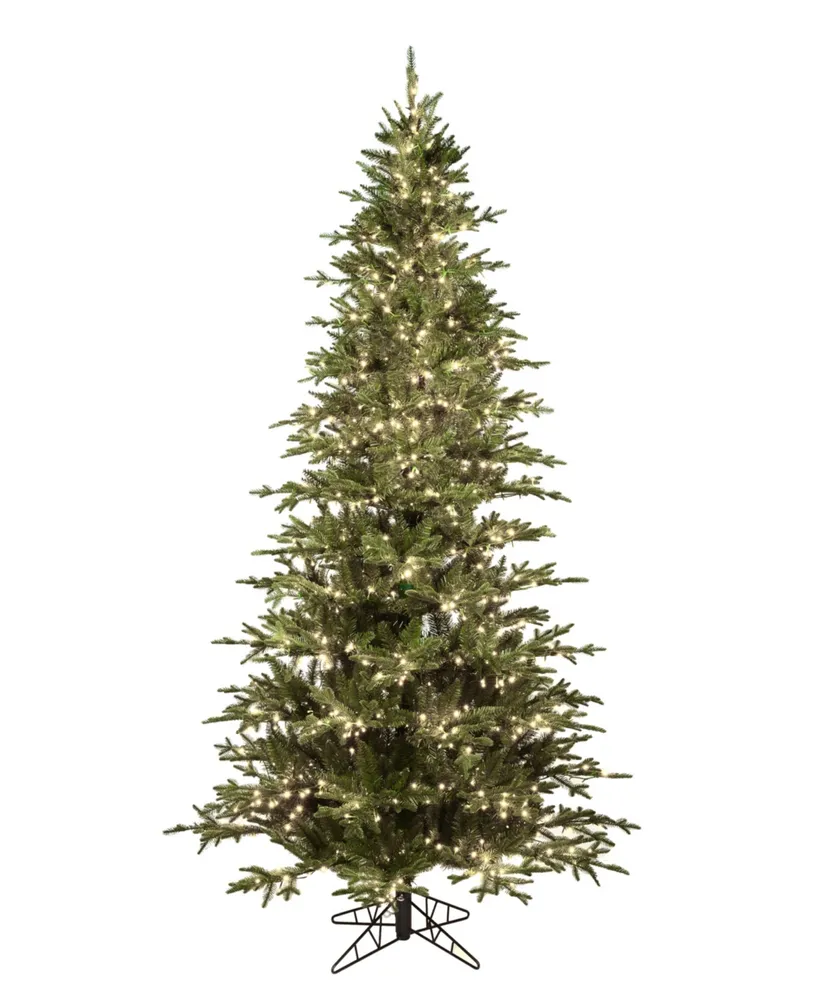 Vickerman Kamas Fraser Fir Artificial Christmas Tree, Warm Low Voltage 3mm Led Lights, 7.5'