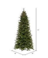 Vickerman Douglas Fir Artificial Slim Pre-lit Christmas Tree, Warm Led Wide Angle Lights, 6.5'