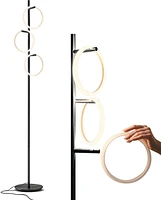 Brightech Saturn 66" Led Tree Floor Lamp with 3 Removeable Light Rings