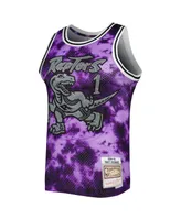 Men's Mitchell & Ness Tracy McGrady Purple Toronto Raptors 1998-99 Galaxy Swingman Jersey