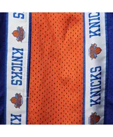 Men's Fanatics Royal and Orange New York Knicks Big Tall Tape Mesh Shorts