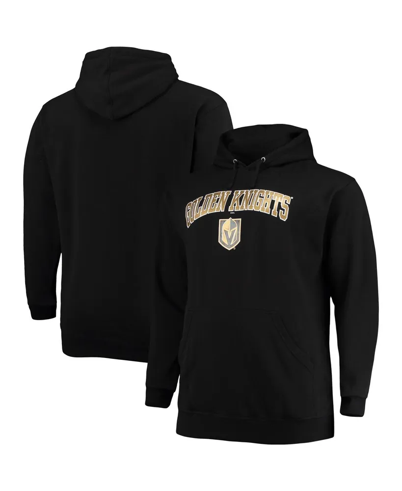 Men's Black Vegas Golden Knights Big and Tall Fleece Pullover Hoodie