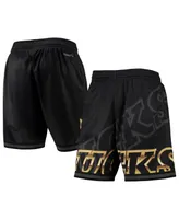 Men's Mitchell & Ness Black Milwaukee Bucks Big Face 4.0 Fashion Shorts