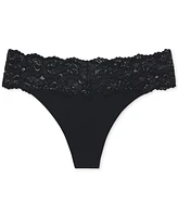 Women's Goddess Lace Trim Thong