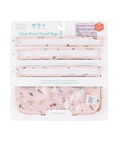 Bumkins Baby Girls Printed Travel Water Resistant Bag, Pack of 3
