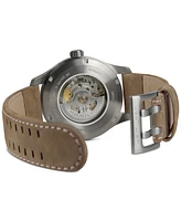 Hamilton Men's Swiss Automatic Khaki Field Brown Leather Strap Watch 42mm
