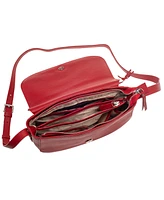 Mancini Women's Pebbled Amy Crossbody Handbag