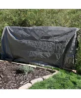 Sunnydaze Decor Multi-Purpose Tarp - Dark Gray - 16 ft x 20 ft - Set of 5