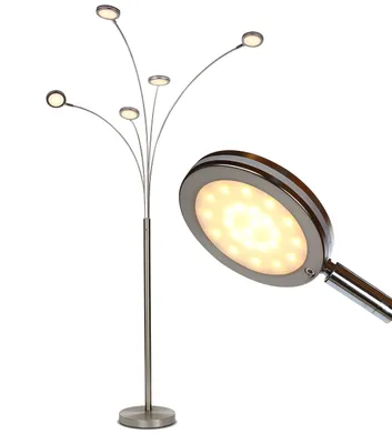 Brightech Orion 74" Led Tree Arc Floor Lamp with 5 Adjustable Arms