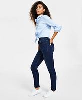 Dollhouse Curvy Double Button High Rise Skinny Jeans