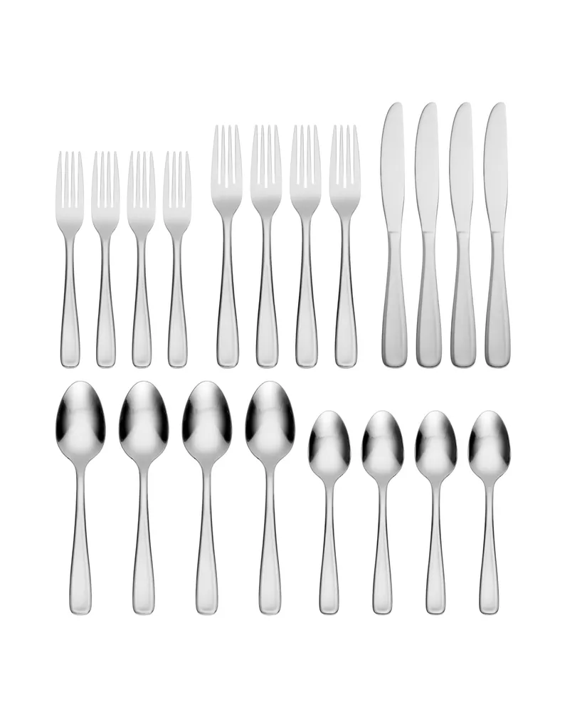 HAMPTON SIGNATURE 20-Piece Alessi 18/0 Stainless Steel Flatware