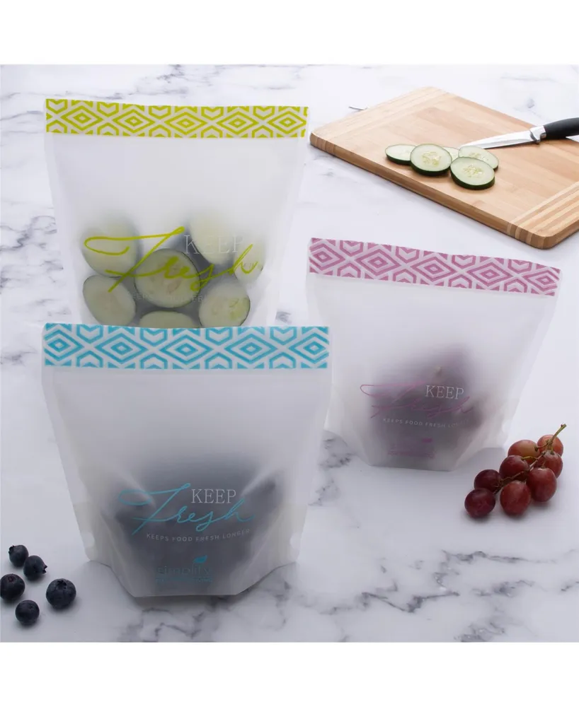 Simplify For Living Snack Bags For Kids Set, 3 Pieces