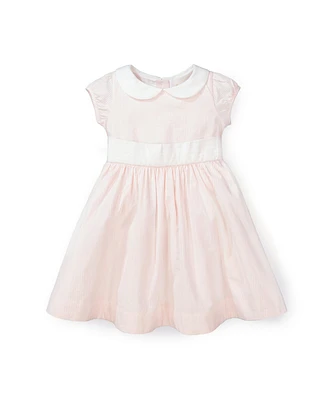 Hope & Henry Baby Girls Seersucker Peter Pan Collar Dress