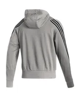 Men's adidas Heathered Gray St. Louis Blues Fashion Full-Zip Hoodie