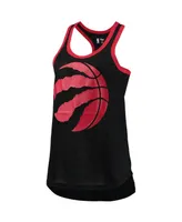 Women's G-iii Sports by Carl Banks Black Toronto Raptors Showdown Scoop-Neck Racerback Tank Top