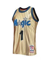 Men's Mitchell & Ness Penny Hardaway Gold Orlando Magic 75th Anniversary 1993-94 Hardwood Classics Swingman Jersey