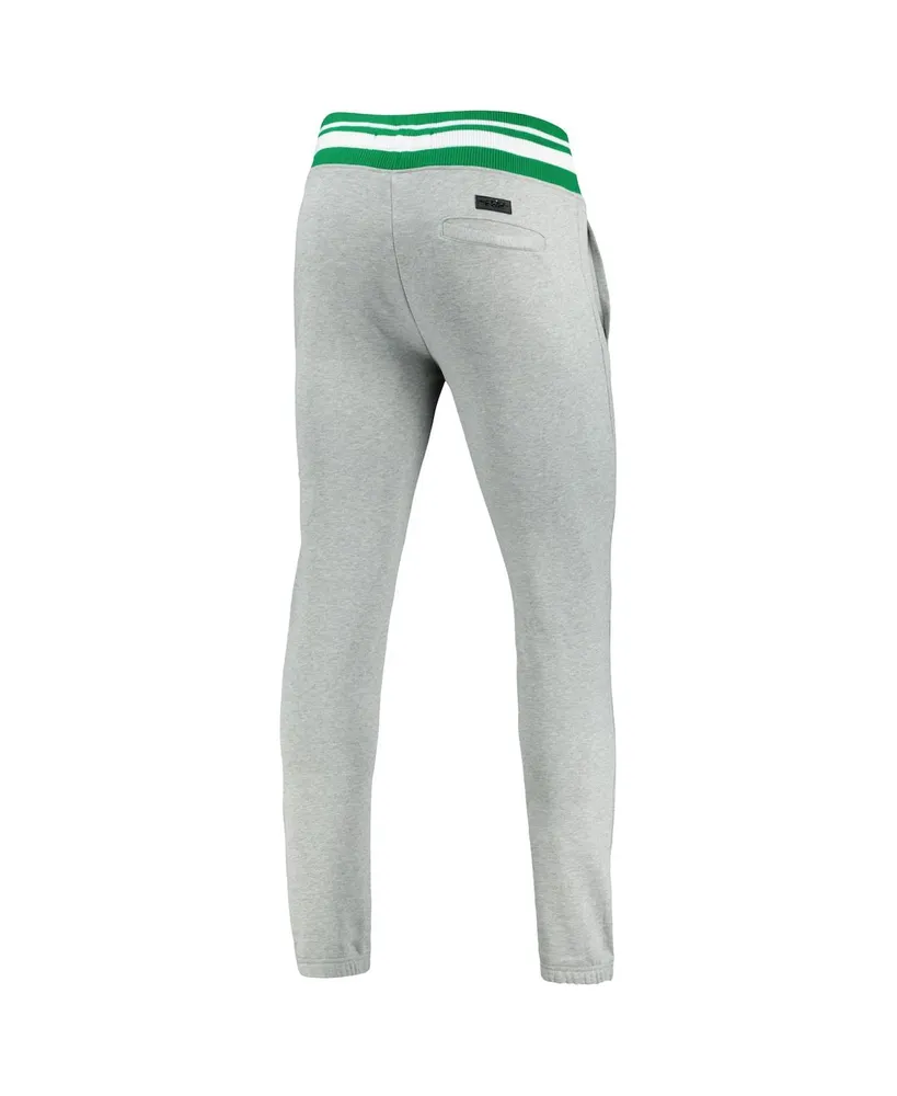 Men's Pro Standard Heathered Gray Boston Celtics Mash Up Capsule Sweatpants