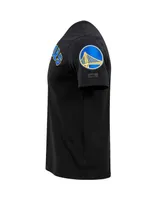 Men's Pro Standard Black Golden State Warriors 2022 Nba Finals Champions Double Knit Patch T-shirt