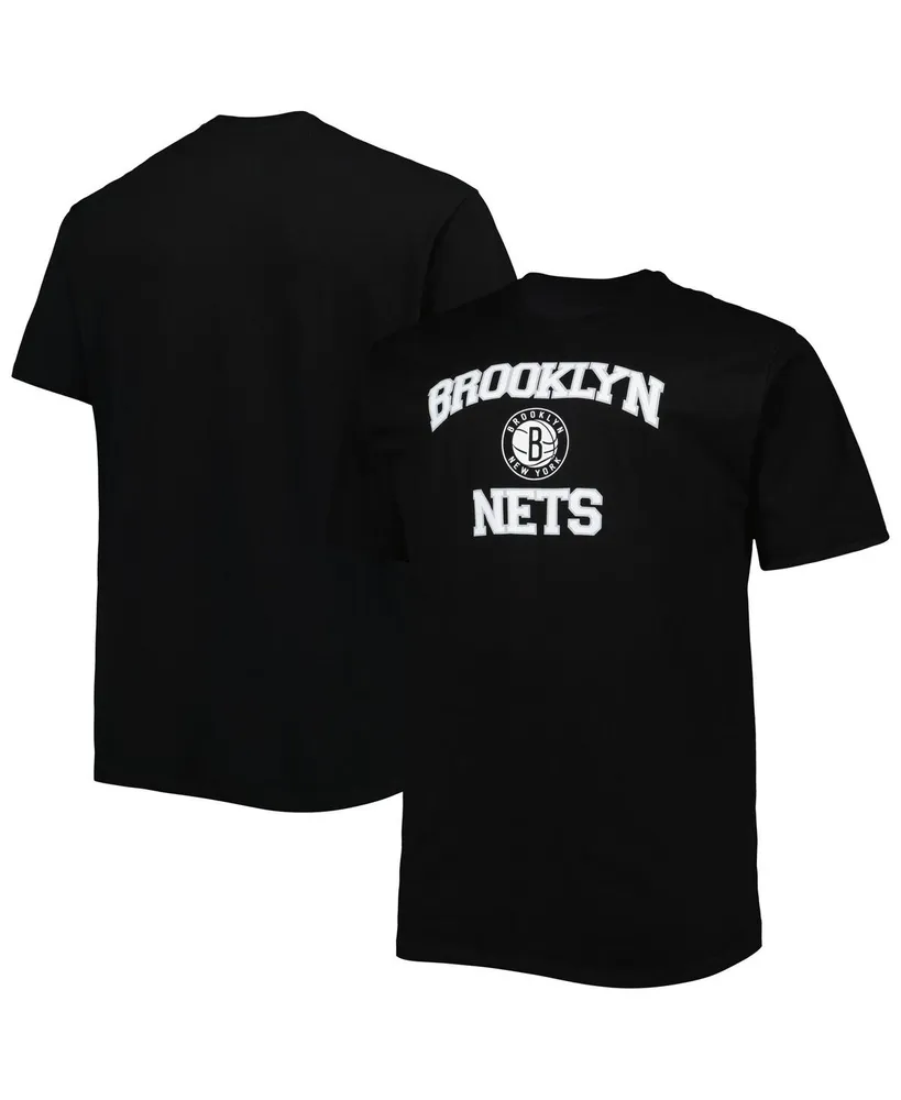 Men's Black Brooklyn Nets Big and Tall Heart Soul T-shirt