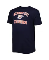 Men's Navy Oklahoma City Thunder Big and Tall Heart Soul T-shirt