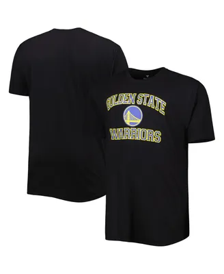 Men's Black Golden State Warriors Big and Tall Heart Soul T-shirt
