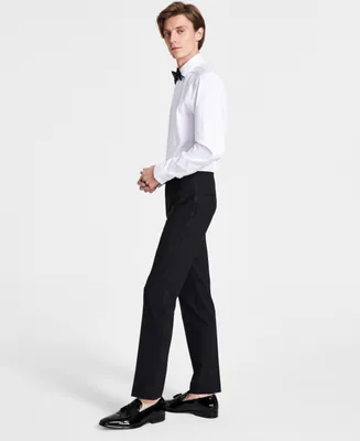Bar Iii Men's Slim-Fit Faille-Trim Tuxedo Pants, Created for Macy's