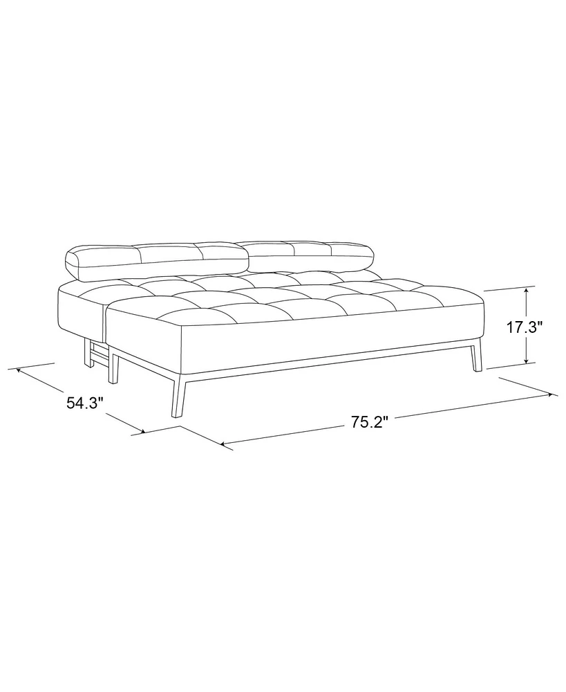Lifestyle Solutions Derek Convertible Futon