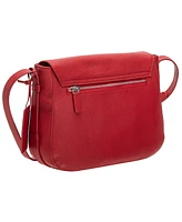 Mancini Women's Pebbled Amy Crossbody Handbag