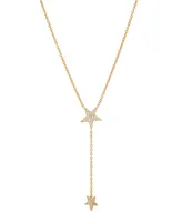 Ava Nadri Star Pendant Y Necklace in 18K Gold Plated Brass