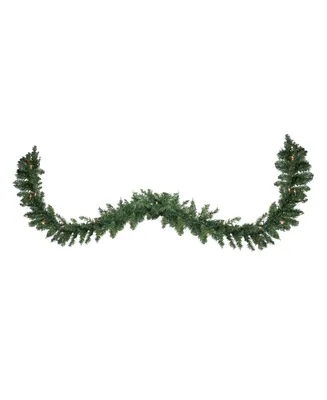 Northlight Pre- Lit Buffalo Fir Commercial Artificial Christmas Garland With Clear Lights