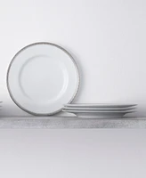 Noritake Whiteridge Platinum Set Of 4 Salad Plates, 8-1/4"