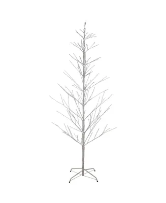 Northlight Led Lighted Birch Christmas Twig Tree With Pure White Lights, 6'