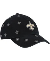 Women's Black New Orleans Saints Confetti Clean Up Adjustable Hat