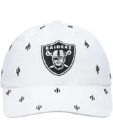 Women's '47 White Las Vegas Raiders Confetti Clean Up Adjustable Hat