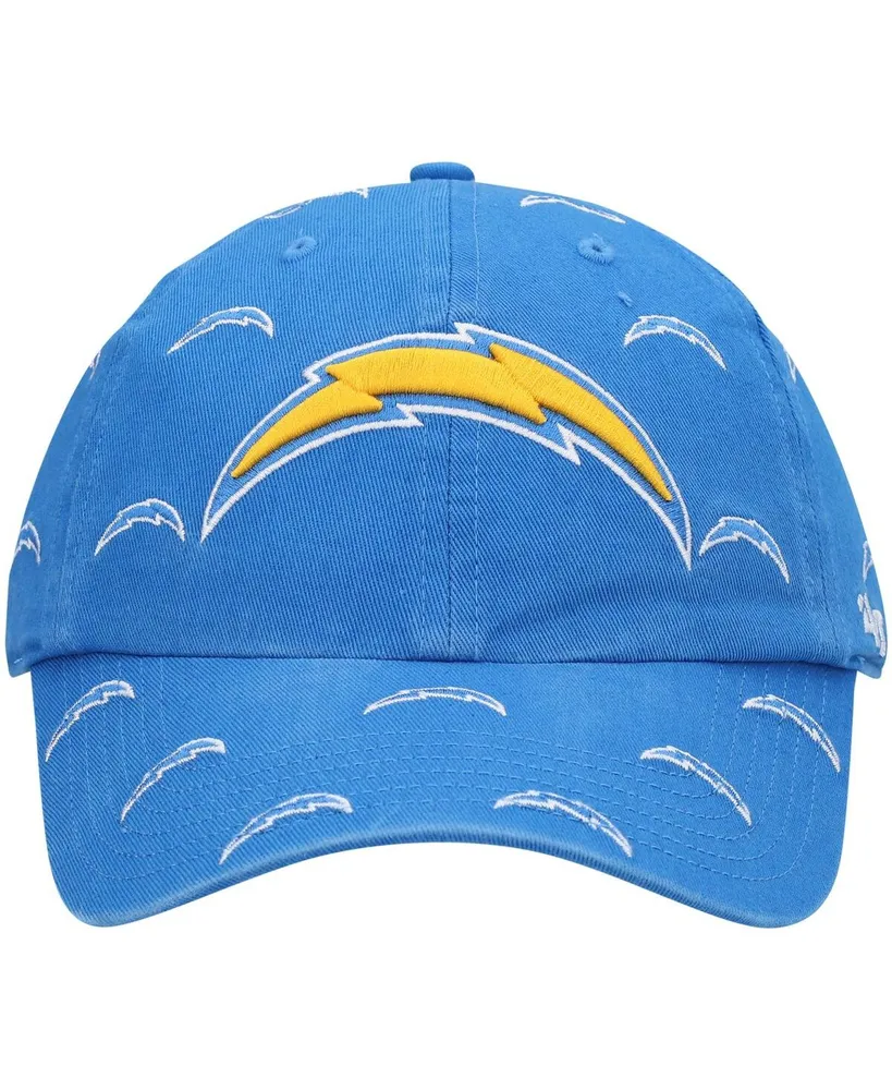 Women's '47 Powder Blue Los Angeles Chargers Confetti Clean Up Adjustable Hat