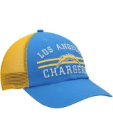 Men's '47 Powder Blue Los Angeles Chargers Highpoint Trucker Clean Up Snapback Hat