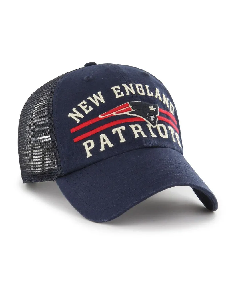 Men's '47 Navy New England Patriots Highpoint Trucker Clean Up Snapback Hat