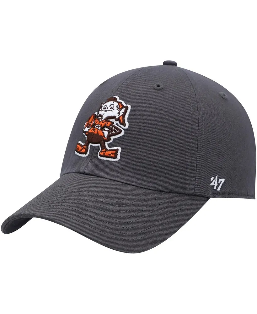 Men's '47 Brand Charcoal Cleveland Browns Clean Up Legacy Adjustable Hat