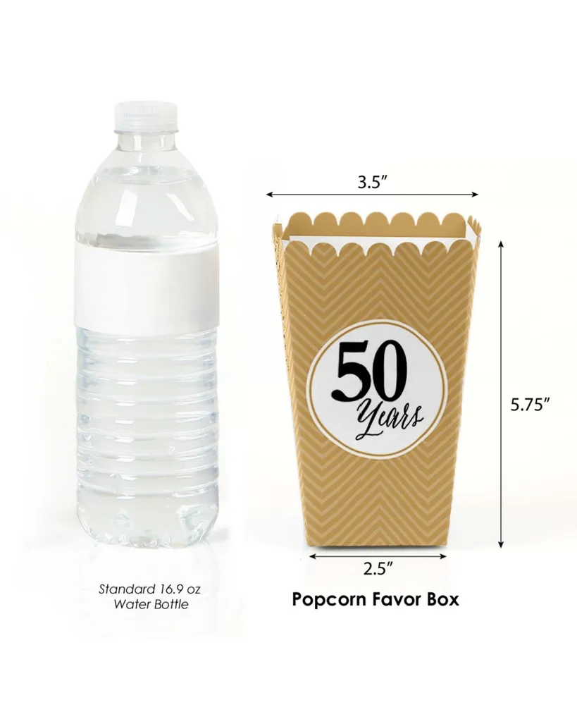 We Still Do - 50th Wedding Anniversary Party Favor Popcorn Treat Boxes - 12 Ct