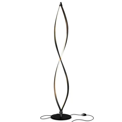 Twist Led Modern Conteporary Decor Spiral Floor Lamp