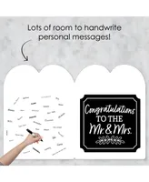 Mr. and Mrs. - Black & White Wedding Giant Greeting Card - Jumborific Card