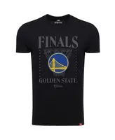 Men's Sportiqe Black Golden State Warriors 2022 Nba Finals Stacked Hoop T-shirt