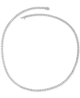 Grown With Love Men's Lab Grown Diamond 22" Tennis Necklace (10 ct. t.w.) in 10k White Gold