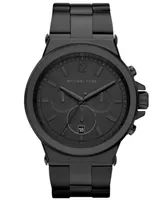 Michael Kors Men's Dylan Chronograph Black Ion Plating Stainless Steel Bracelet Watch 48mm