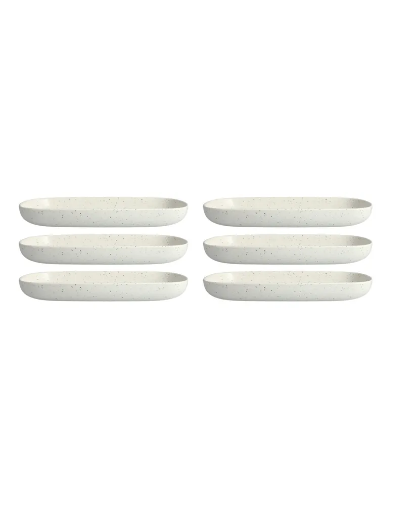 Fortessa Melamine Camp White Coupe Platter, Set of 6