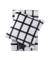 Eddie Bauer Plaid Faux Fur Throw, 50" x 60" Pillow Set, 2 Piece