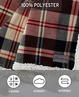 Eddie Bauer Trailhead Plaid Ultra Soft Plush Fleece Throw, 50" x 60"