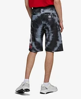 Ecko Unltd Men's Big and Tall Star Burst Fleece Drawstring Shorts