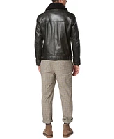 Marc New York Men's Wallack Distressed Leather Aviator Jacket